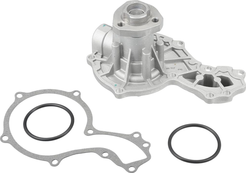Wasserpumpe, Vorne 17,5x11,1 cm Motor Wasserpumpe mit Dichtung und Gummiring Kit Nr. 026121005A für Volkswagen Cabrio 1995-2002 Silberton, 1 Satz