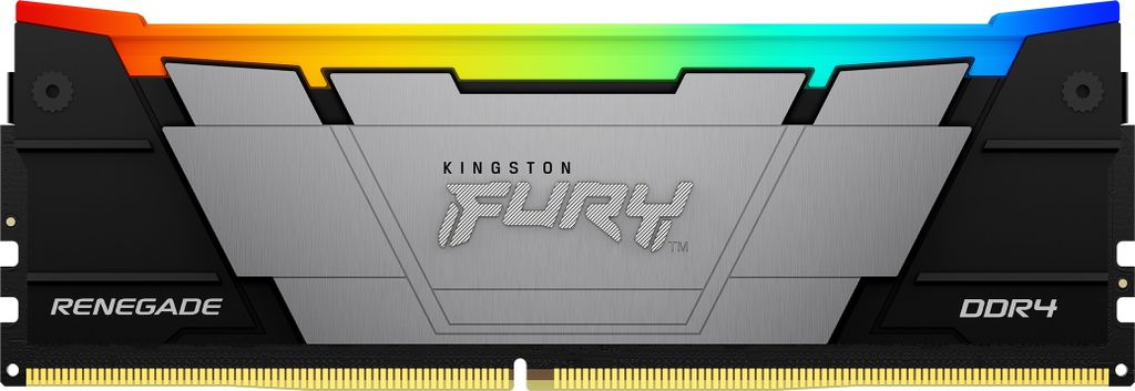 Kingston FURY Renegade RGB - DDR4 - Kit - 32 GB: 2 x 16 GB - DIMM 288-PIN - 3600 MHz / PC4-28800 - CL16 - 1.35 V - ungepuffert - non-ECC - Schwarz