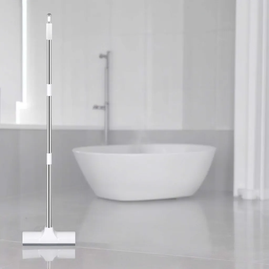 Eazer Spazzola Lavapavimenti 2 In 1 Con Manico Lungo - Setole Morbide E Dure Per Pulizia Di Cemento, Piastrelle, Bagno, Garage E Piscina - 4