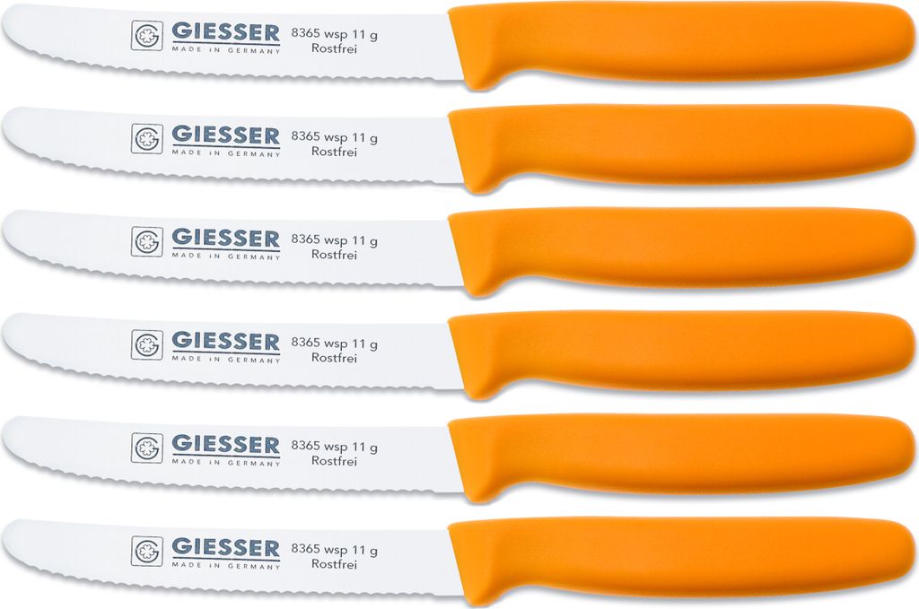 6er Set Giesser Brötchenmesser Tomatenmesser Küchenmesser Produktbild 