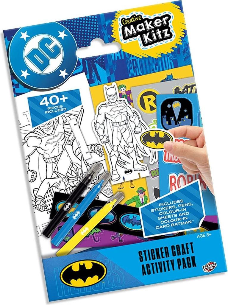 Batman-Aufkleber-Aktivitätsset für Kinder, kreativer Spaß und Lernen
