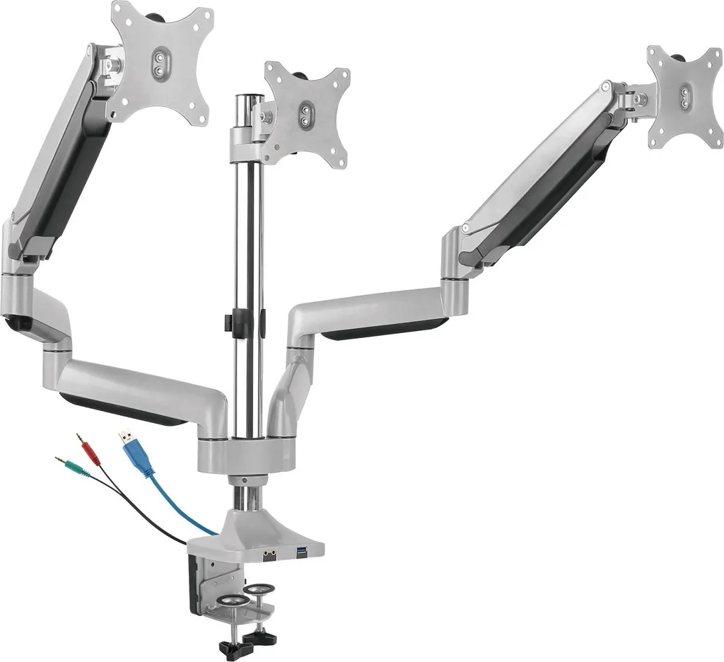 AlzaErgo Arm T05S USB - Bras de Moniteur Ergonomique avec Ports Intégrés