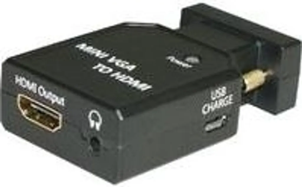 Adaptateur vidéo Mini-VGA vers HDMI Microconnect MC-CONMVGAHM Noir