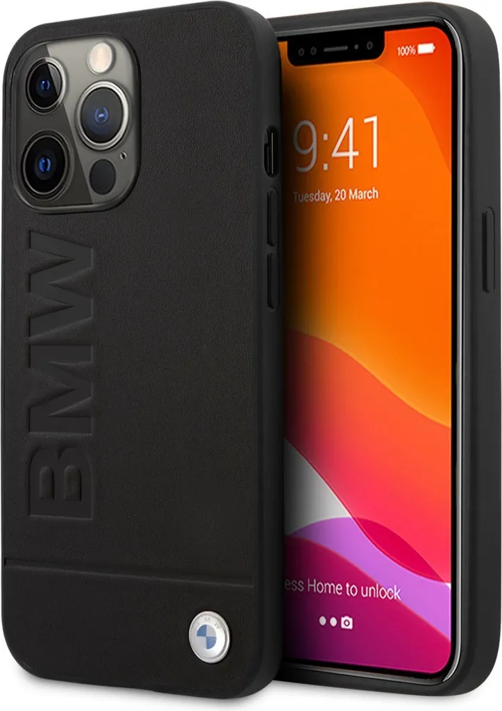Etui Bmw Bmhcp13Xsllbk Custodia rigida per Iphone 13 Pro Max6,7 Czarny/Nero con impronta del logo della firma