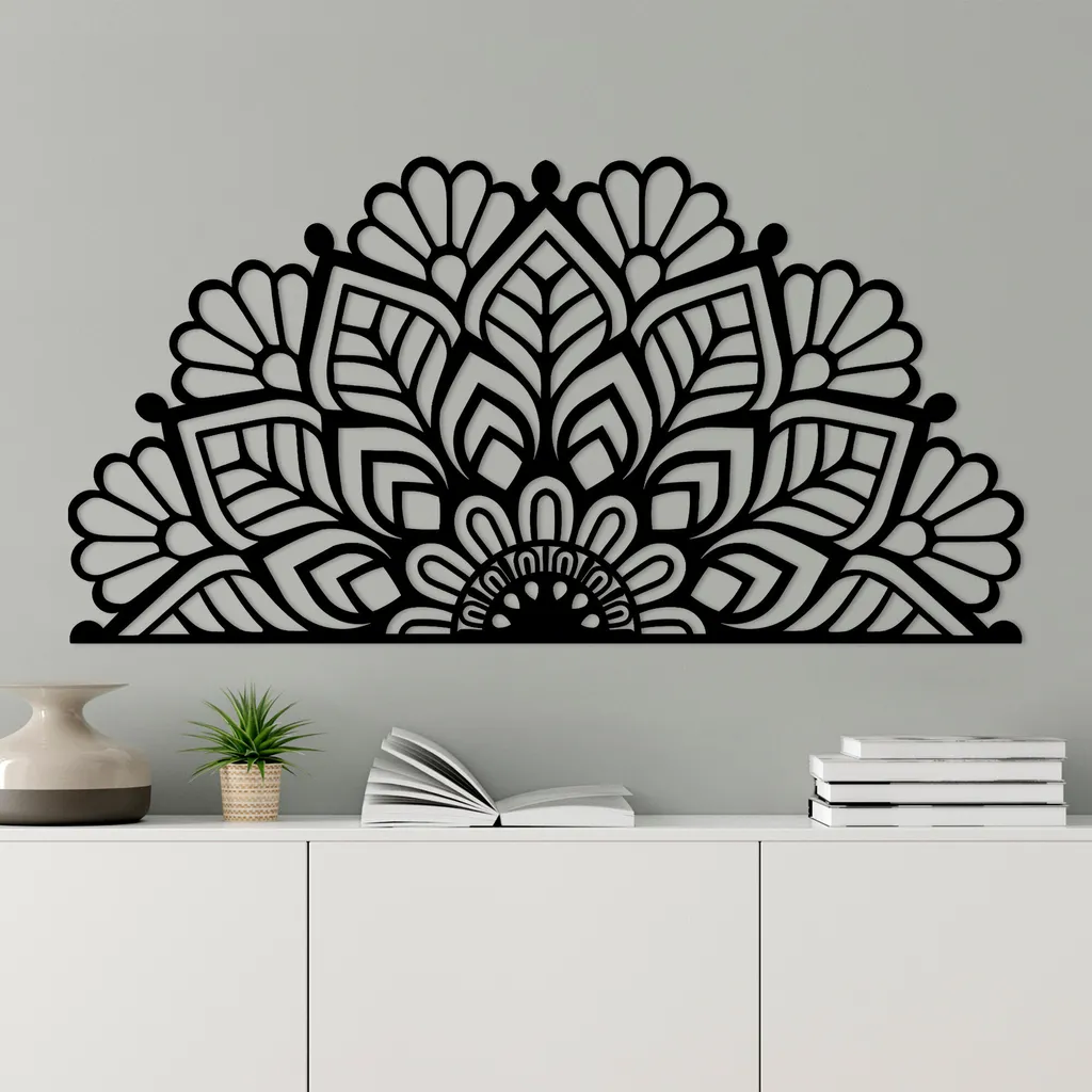 Acquista Mandala Wallity TNL2029 in Metallo Nero - Offerta Arredo