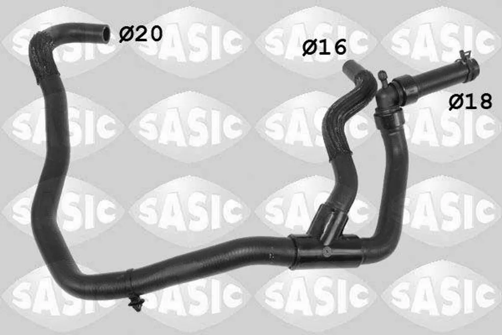 Manicotto Radiatore SASIC 3404212 per Dacia Logan Lodgy 924102756R