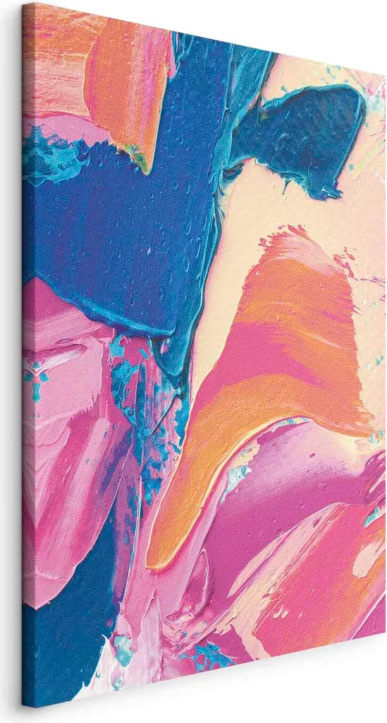 Dipinto Astratto Forme Energiche su Tela 40x60 - Emozioni in Movimento