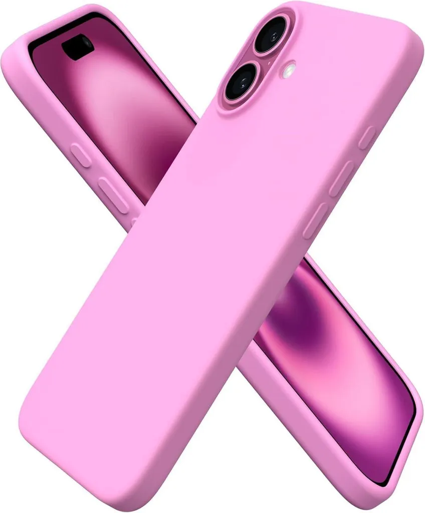 Custodia Silicone iPhone 16 Plus Verde Menta: Pratica e Resistente