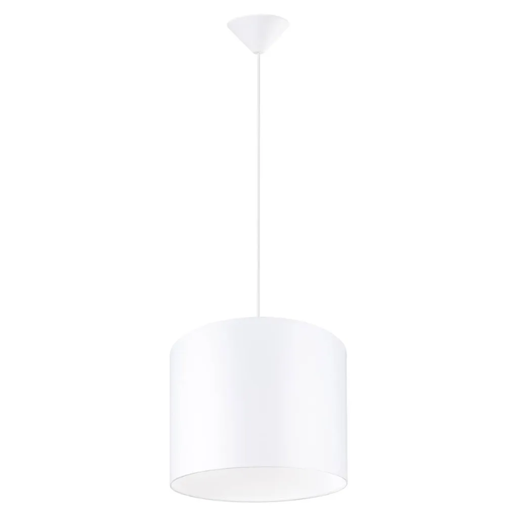 Lampadario Sollux NOVA 30 Bianco E27 15W Tessuto Prezzo Imbattibile