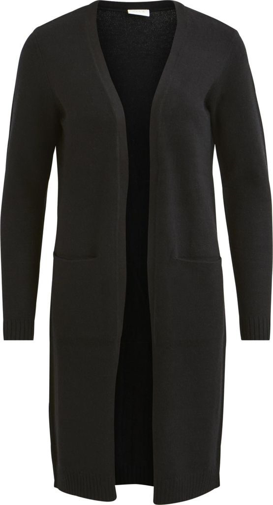VILA Langer Cardigan Gemütliche Strickjacke mit Taschen Knit Jacket VIRIL Größe: L