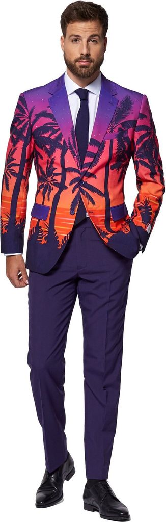 Suave Sunset Kostüm Anzug - Sakko für Karneval Größe: 46