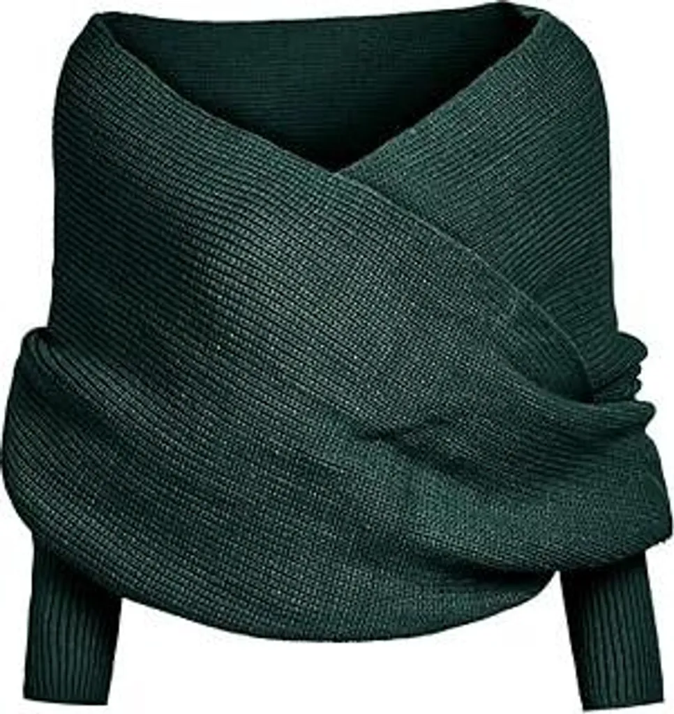 Sciarpa con Maniche Elegante: Mantello a Maglia Invernale per Donna e Uomo - 1