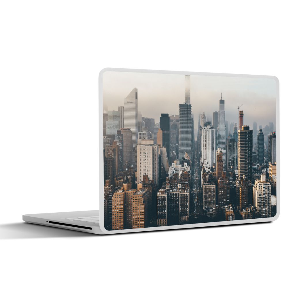 MuchoWow Laptop Aufkleber Sticker Cover Skyline von New York 25x18 cm - Laptop-Deko