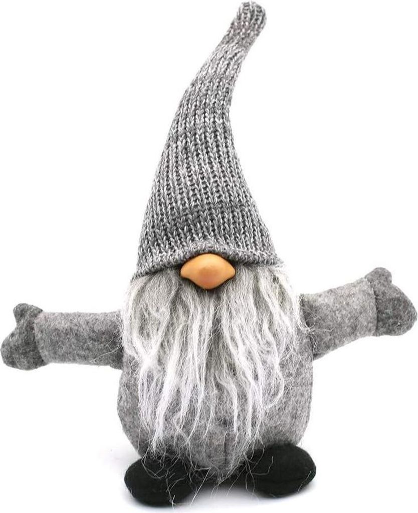 Skrzat świąteczny 35cm YX045 GREY Zdjęcie produktu 