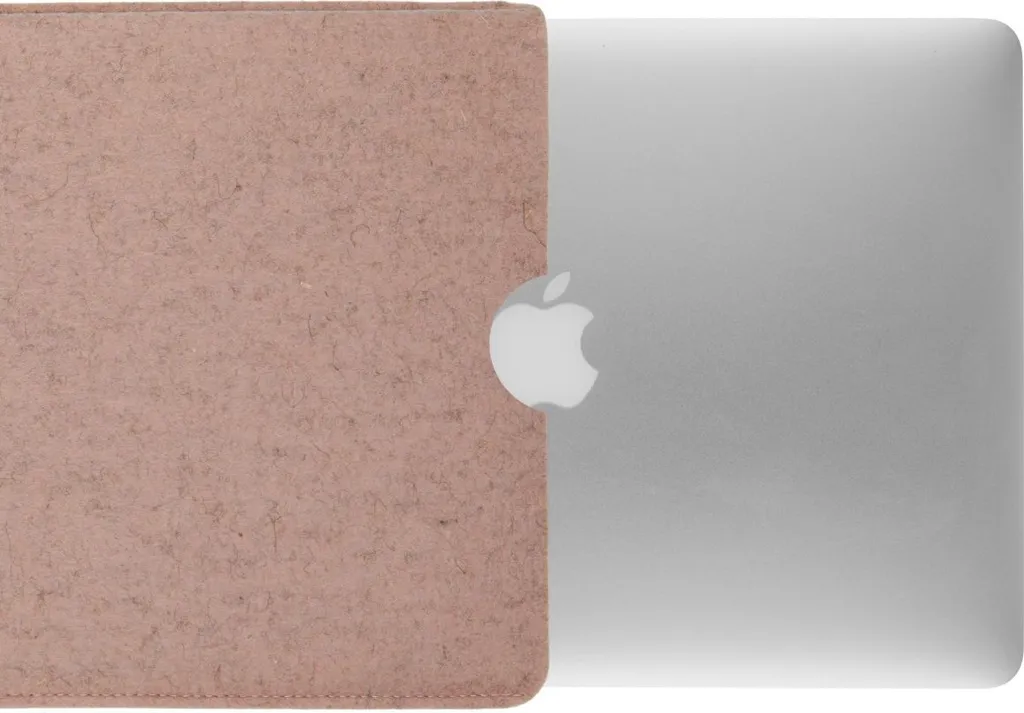 Housse MacBook Pro 16 M1 M2 en feutre gris anthracite faite main