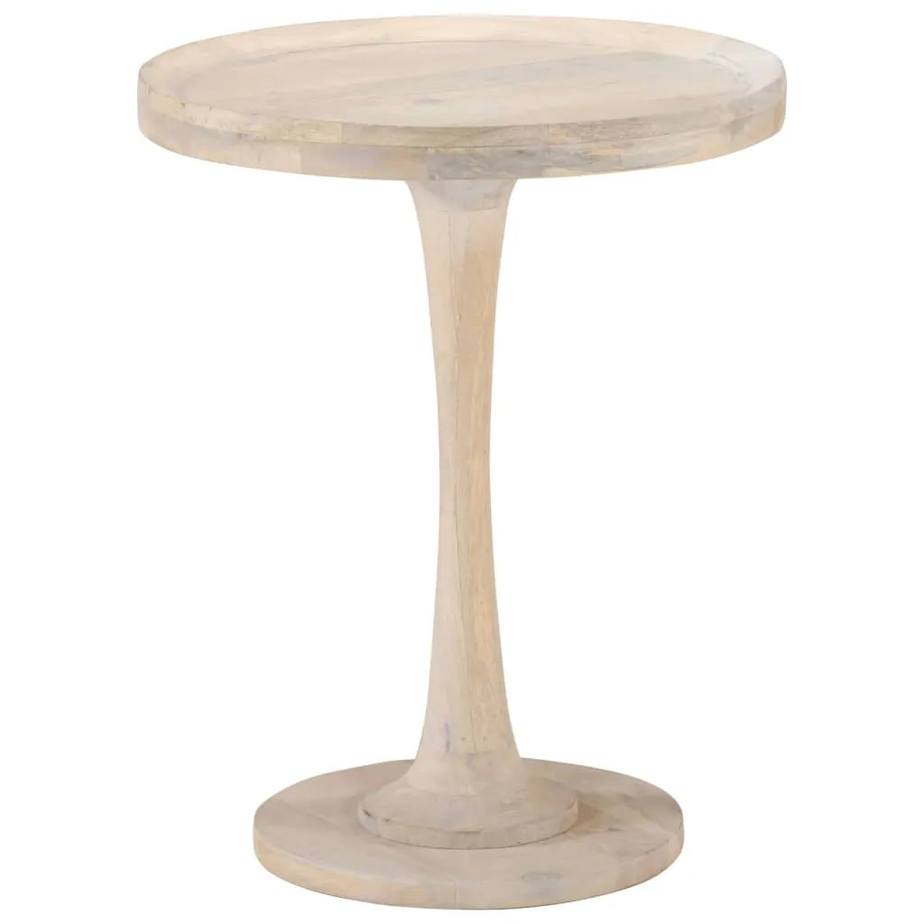 vidaXL Table d'appoint Ø60x75 cm en bois de manguier massif robuste