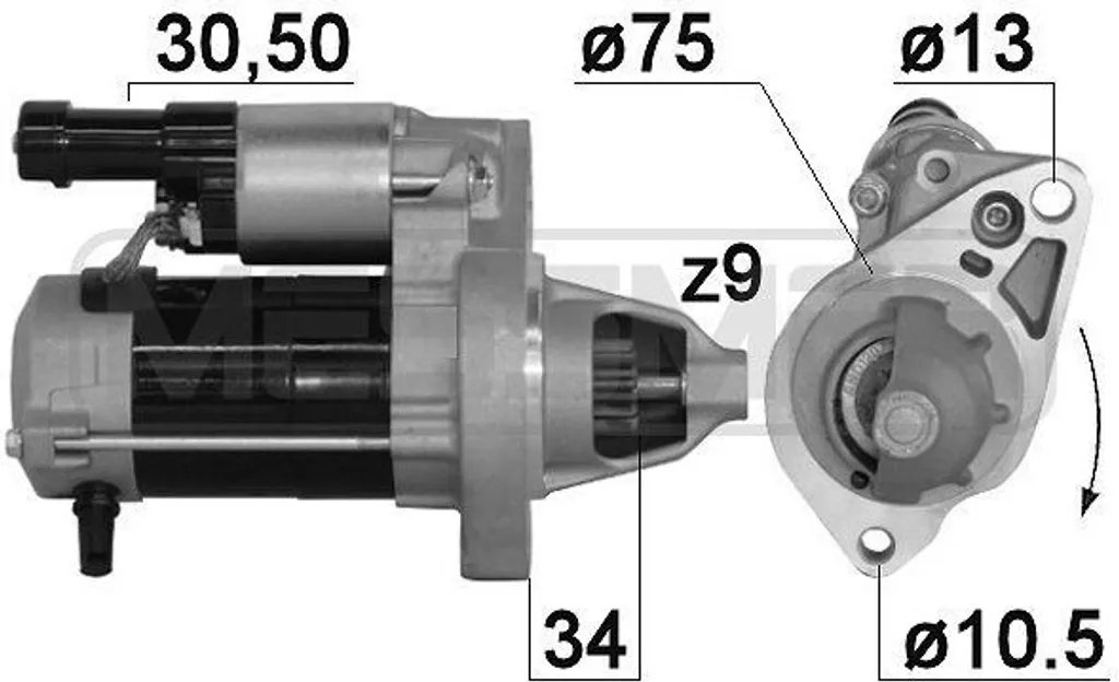 Solution panne démarrage Honda Civic et CR-V - Démarreur ERA 31200RNAA01