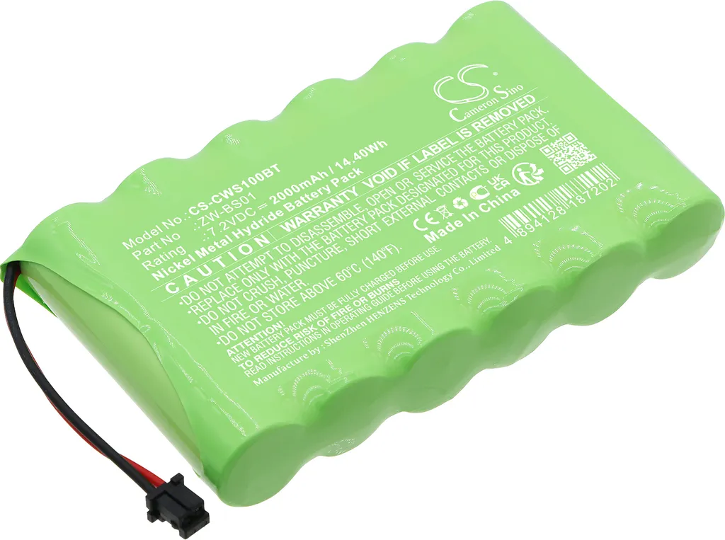 Batterie Techtek pour CaddX ZeroWire ZW-6404-NL remplace ZW-BS01 Ni-MH