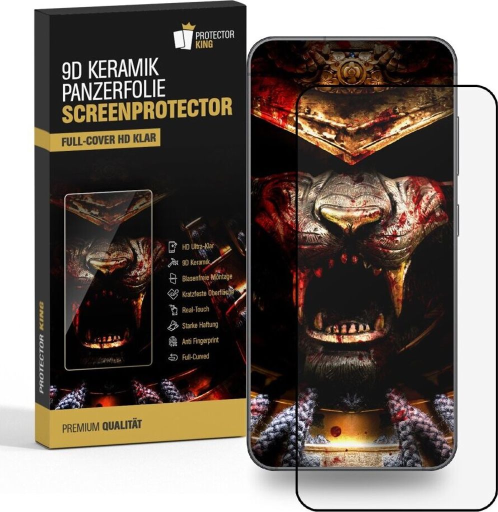 3x 9D Keramik für Samsung Galaxy A71 FULL-COVER Panzerfolie Displayschutz Panzerschutz Schutzfolie Displayfolie Folie ANTI-SHOK ANTI-BRUCH-ANTI-STOß