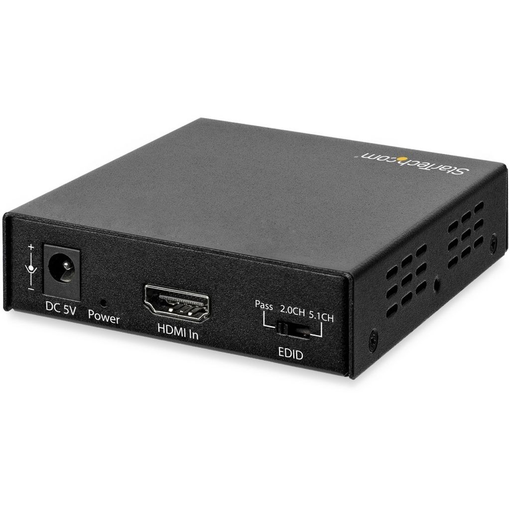 StarTech.com 4K HDMI Audio Extractor - 4K 60Hz - HDMI Audio Sound Splitter - HDR - SPDIF Toslink Optisches Audio (HD202A) - HDMI-Audiosignal-Extrac...