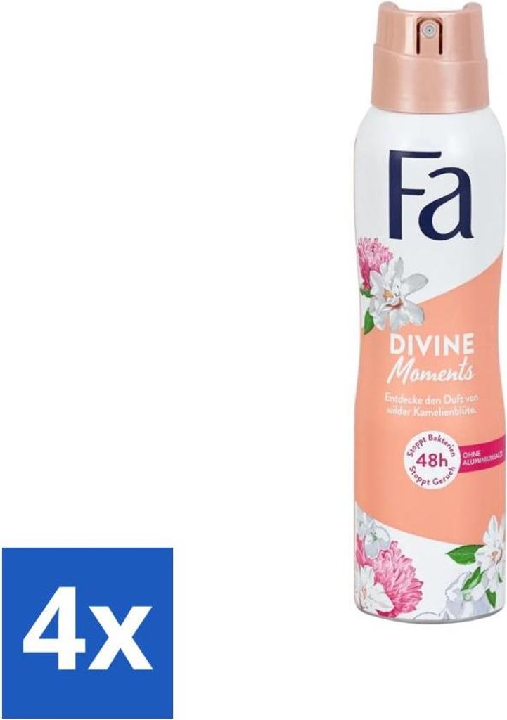 Fa – Divine Moments – Deodorantspray – Wilde Kamelienblüte Produktbild 