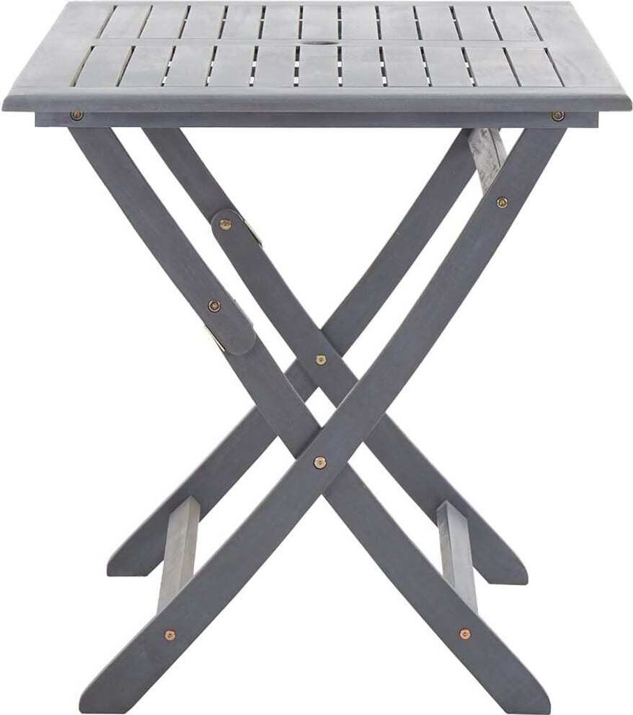 Möbel Klappbarer Gartentisch 120 x 70 x 75 cm Massivholz Akazie - Tische für Garten, Balkon CLORIS9537902