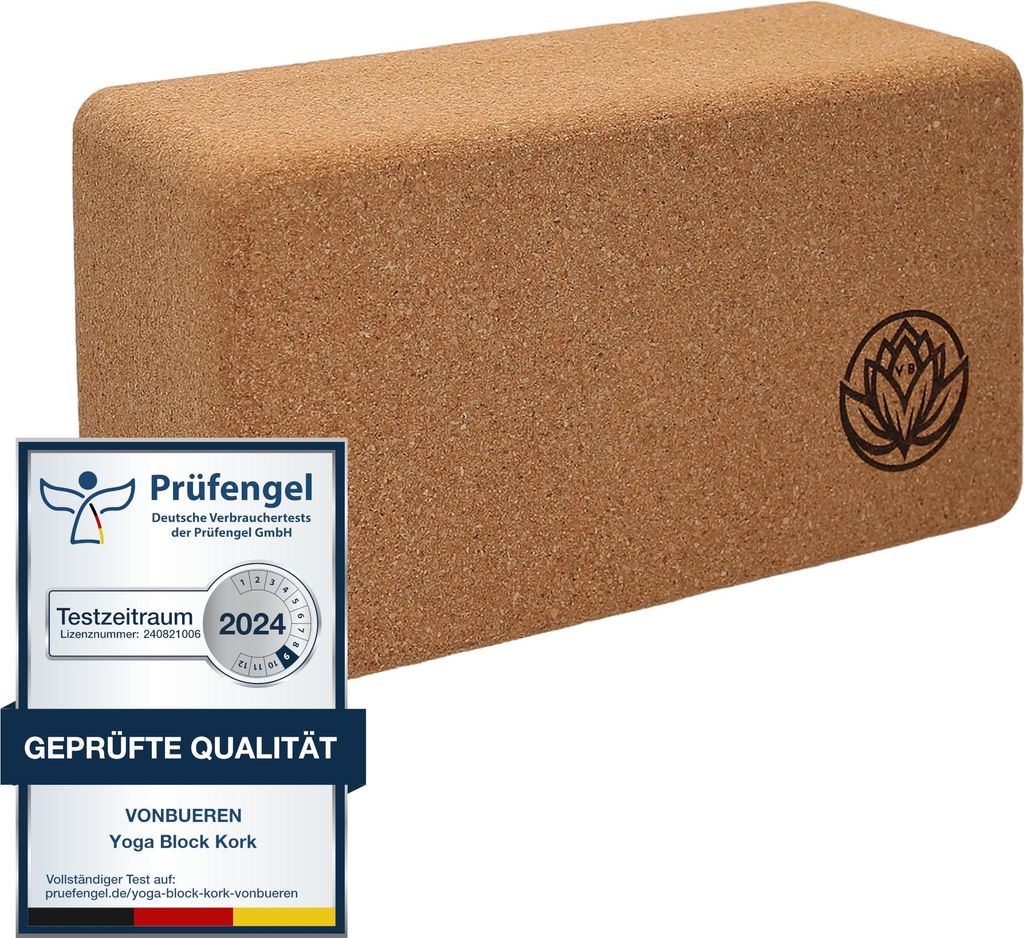 VonBueren Yoga Block | Yogablöcke aus Kork Produktbild 