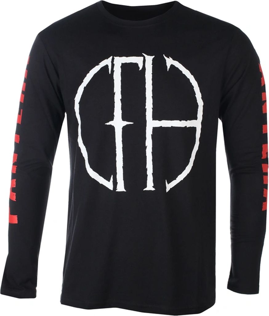 Pantera - "Frayed" T-Shirt Logo für Herren/Damen Uni Langärmlig RO10620 (S) (Schwarz)