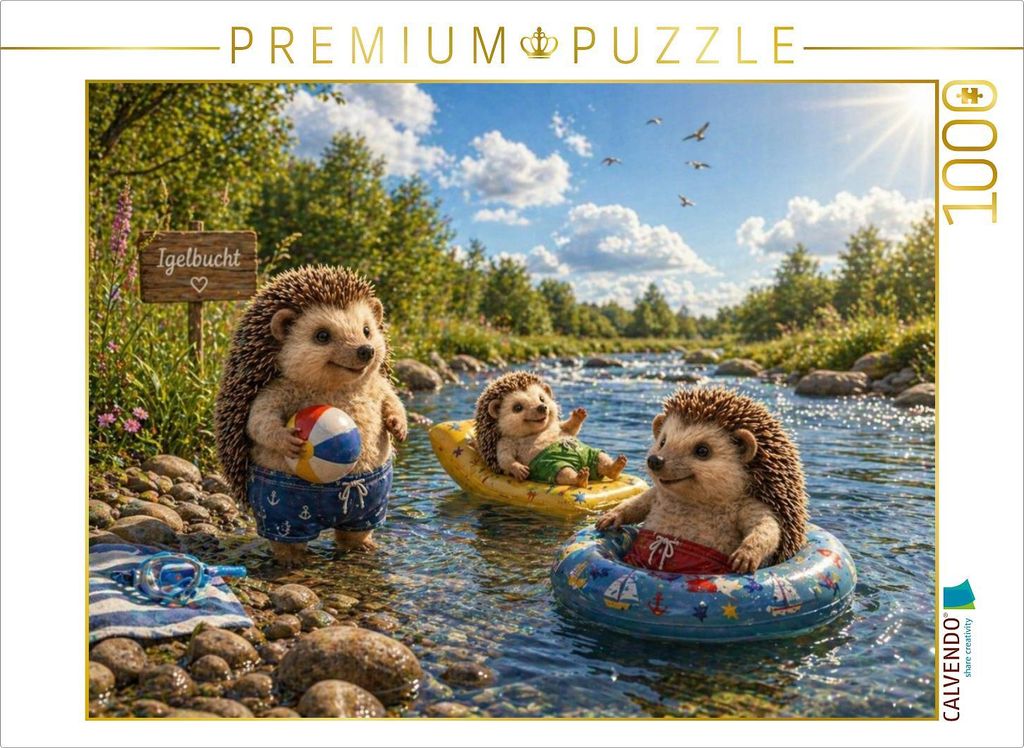 CALVENDO Puzzle Sommer in der Igelbucht | 1000 Teile Lege-Größe 64x48cm Foto-Puzzle für glückliche Stunden