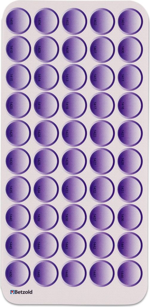 Tellimero Stickerbogen-Set, Interaktive Sticker für Logopädie, Farbe: lila