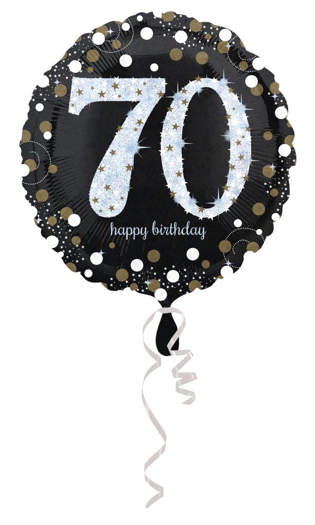 Amscan 3374101, Spielzeugballon, Folie, Gold, Geburtstag, Produktbild 