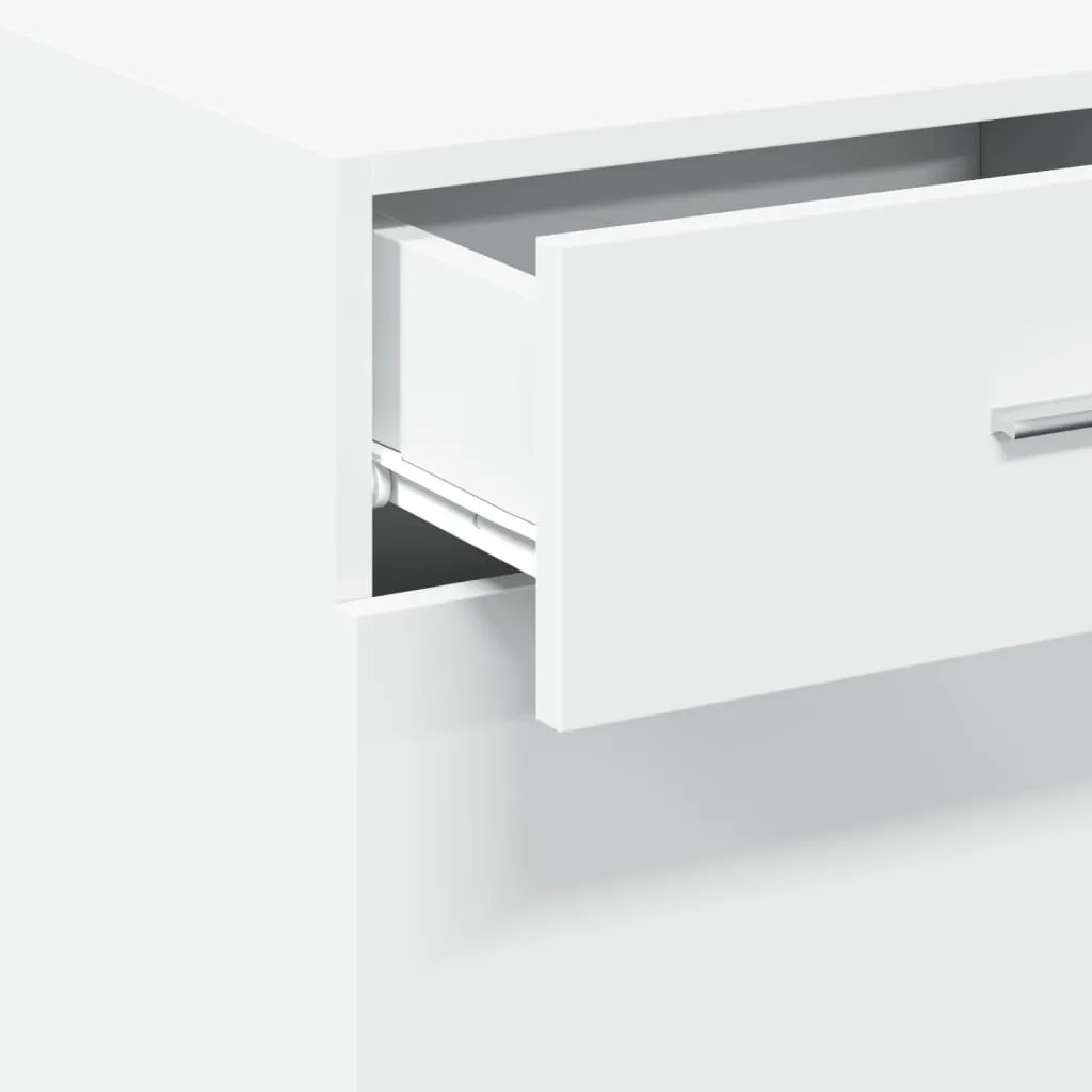 Mobile Credenza Bianca vidaXL 45cm - Arredo Design Legno Multistrato - 8