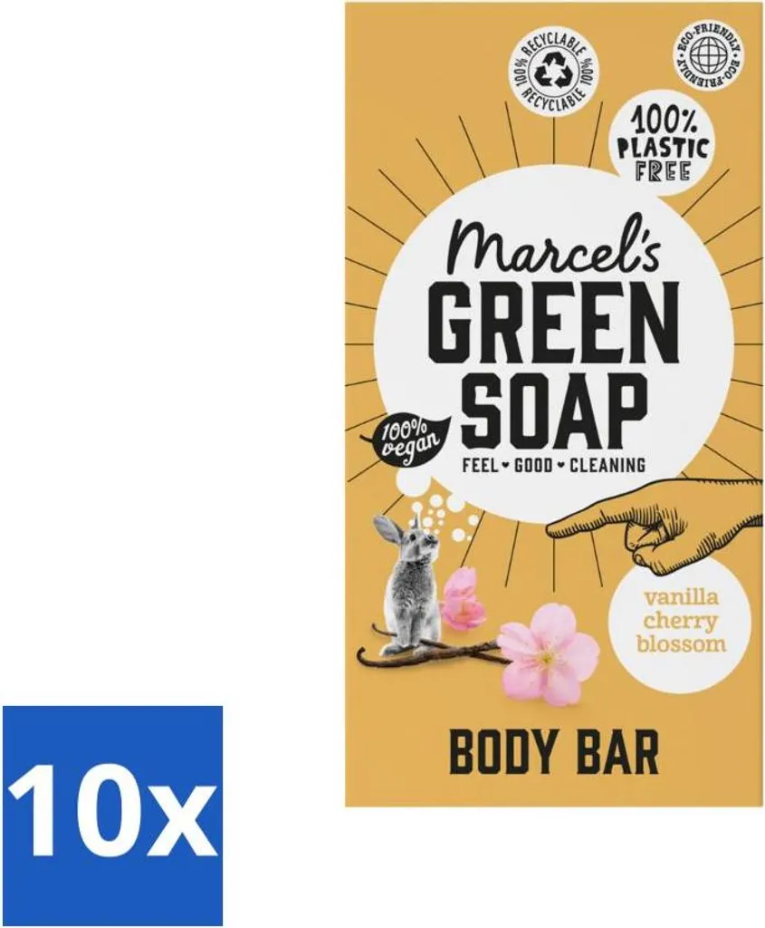 Value Pack 10 Saponi Corpo Vaniglia e Ciliegio Marcel's - 1.5kg Relax - 1