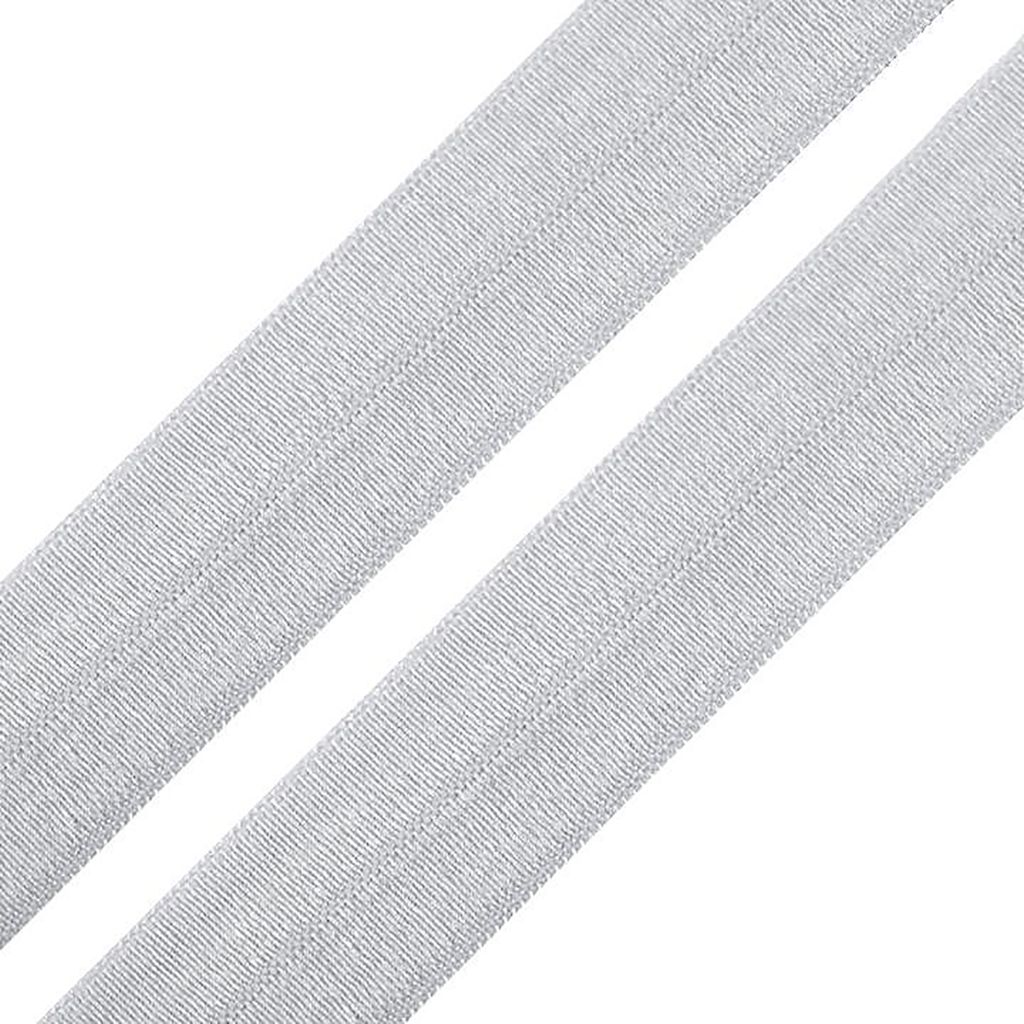 1m Einfassband 20mm hochelastisch 44% Elasthan gefalzt Meterware Faltgummi