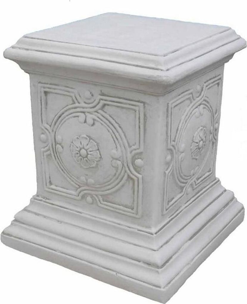 Antikes Wohndesign Griechischer Sockel Steinsäule Blumensäule Blumenständer Säule Gartensäule Sockelsäule 114KG