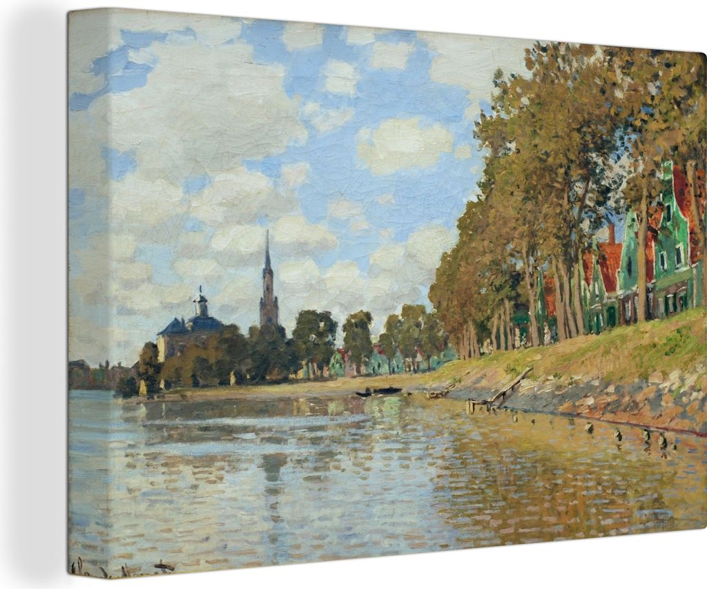 OneMillionCanvasses - Leinwandbilder - 150x100 cm, Zaandam - Gemälde von Claude Monet, Wandbilder Kunstdruck Wanddekoration - Foto auf Leinwand ...