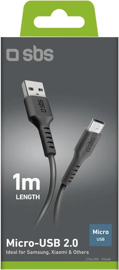 Sincronizza e Carica con SBS: Cavo Micro USB 1m Nero High Speed - 3