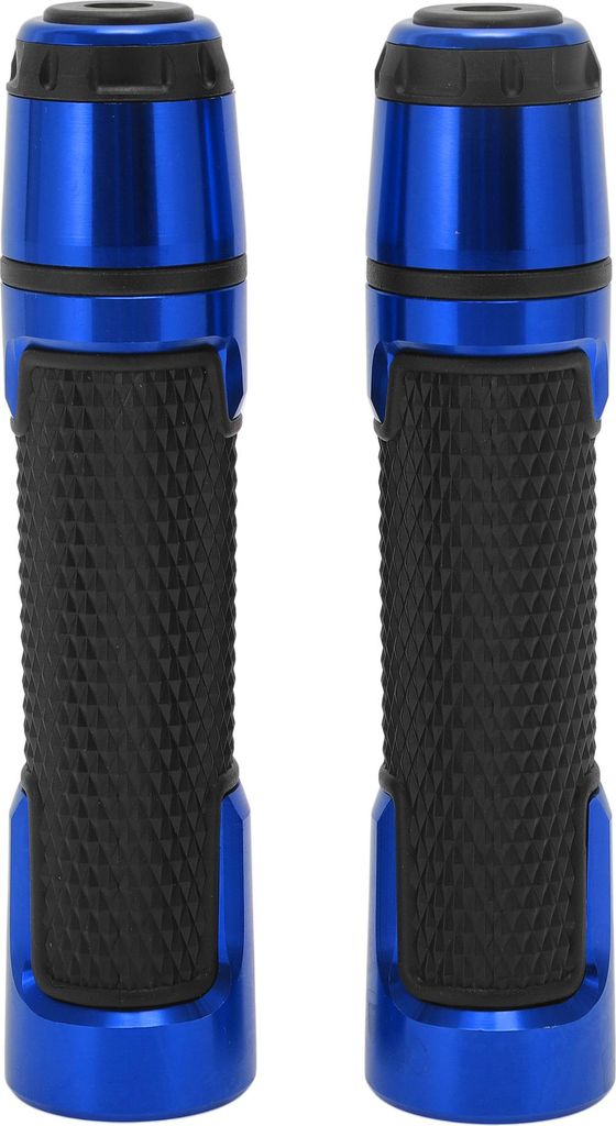 7/8" 22mm 15/16" 24mm Universelle Motorrad Handgriffabdeckungen Aluminiumlegierung Gummi Lenkerendgriffe für Motorroller Scooter Fahrrad ATV Blau ...