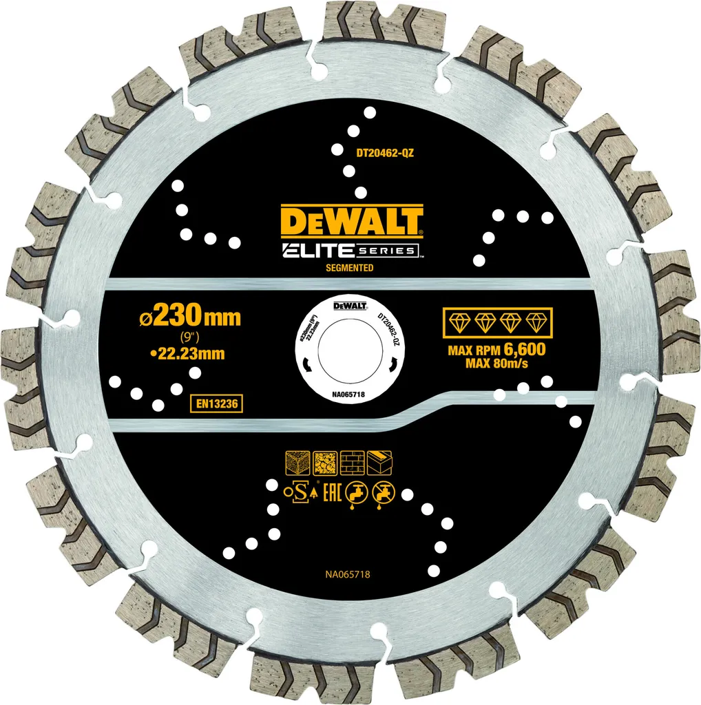 Disque à tronçonner diamanté DEWALT ELITE série béton et matériaux