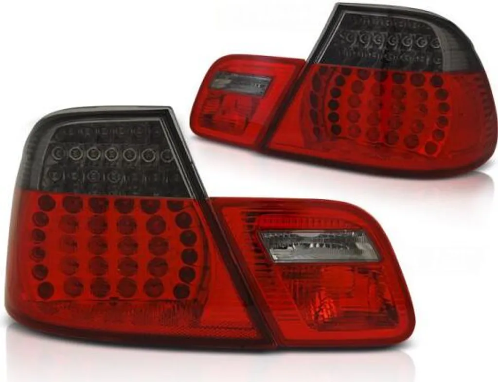 Paire de Feux LED Arrière BMW E46 Coupé 03-06 Coloris Rouge et Fumé