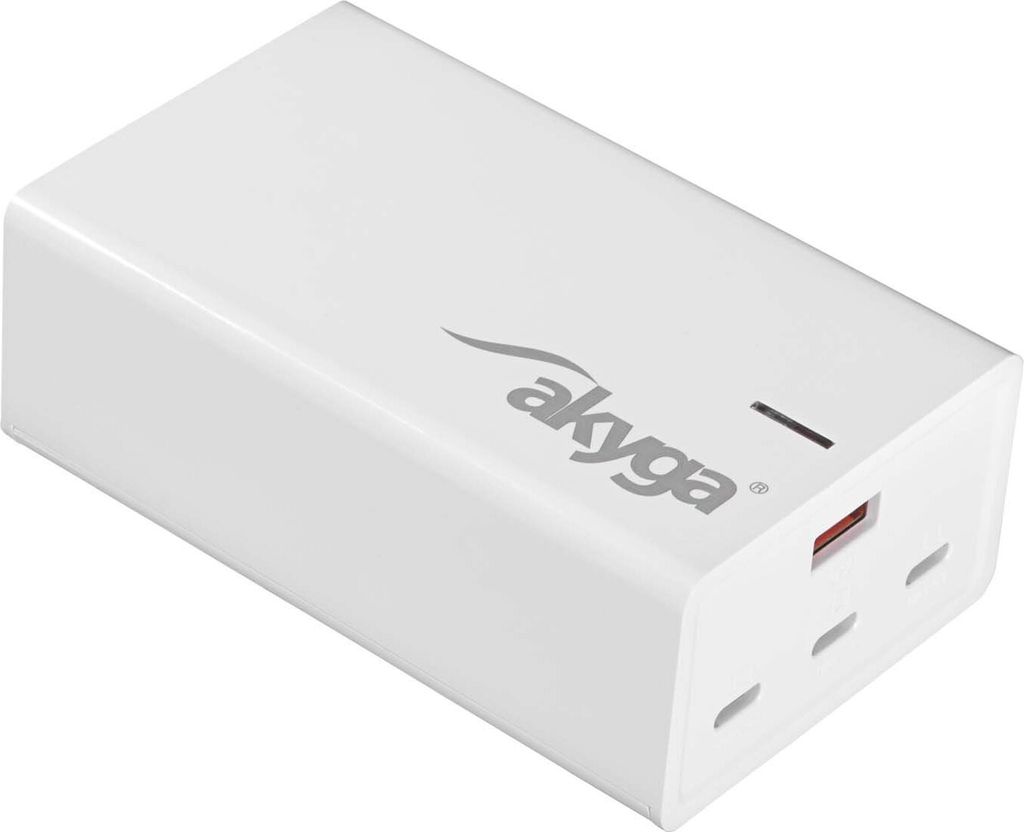 USB-Ladegerät AK-CH-25 USB-A + 3x USB-C PD 5-28V / max. 5A 140W Quick Charge 3.0 GaN
