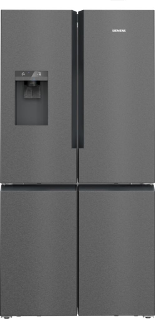 Siemens KF96DPXEA, Stojací, Francouzská dvířka, Šedá, Sklo, Obrázek produktu 
