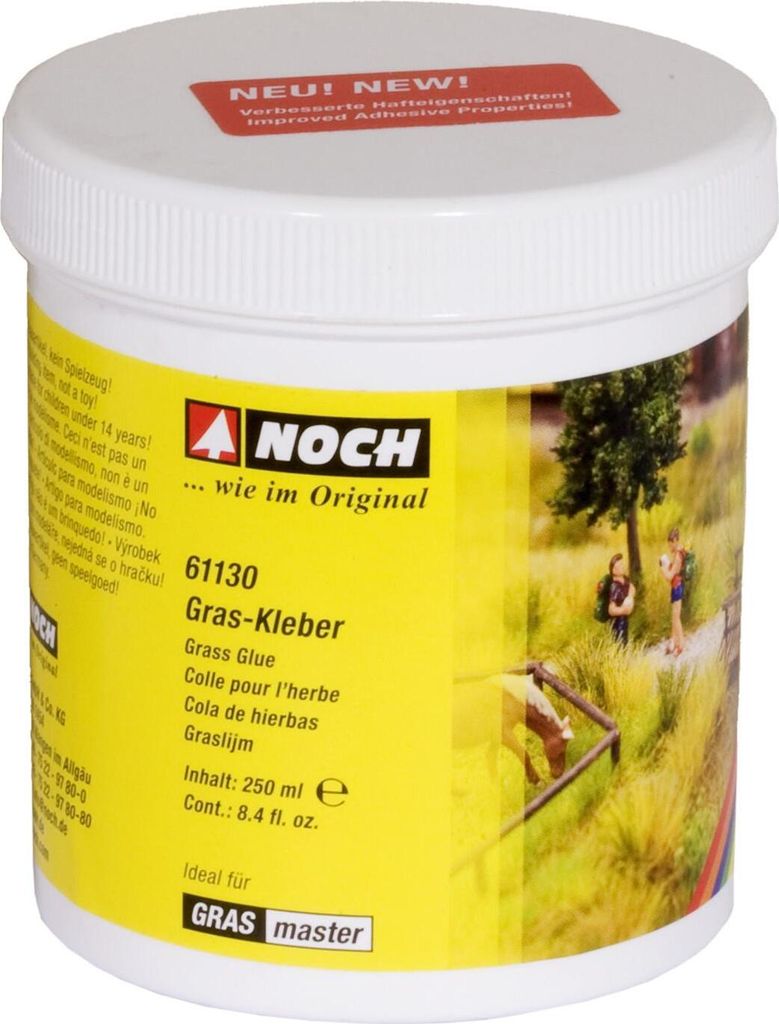 NOCH 61130 - G,0,H0,H0E,H0M,TT,N,Z Gras-Kleber, 250 g  - Produktbild 