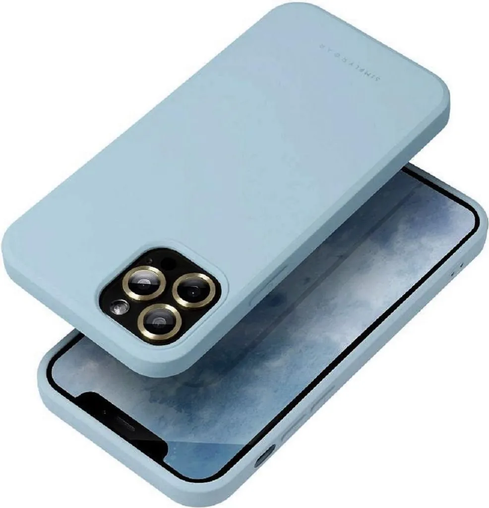 Bumper Elegante custodia pastello per cellulare elegante custodia protettiva compatibile con iPhone 17 blu cielo