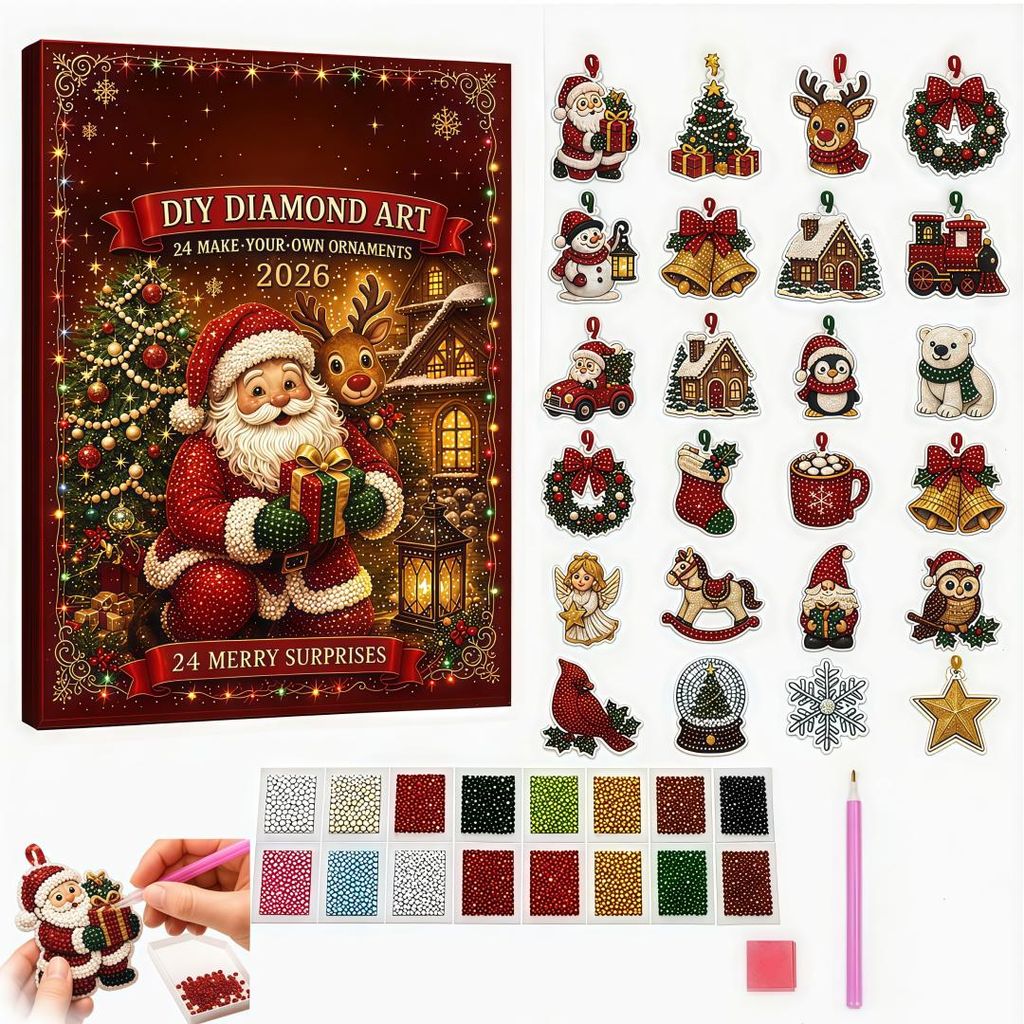 DIY Diamond Painting Adventskalender, 24 Tage, 24 Produktbild 