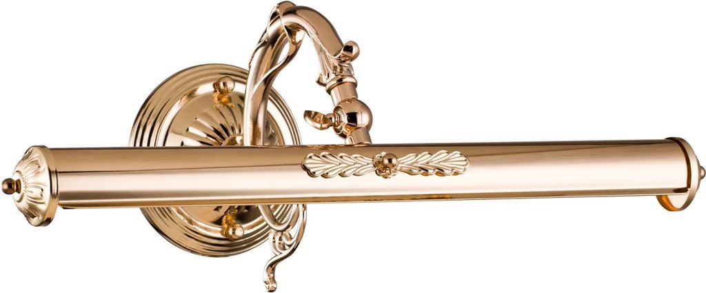 Bilderlampe Metall verstellbar 44,5 cm breit in Gold E14 Produktbild 