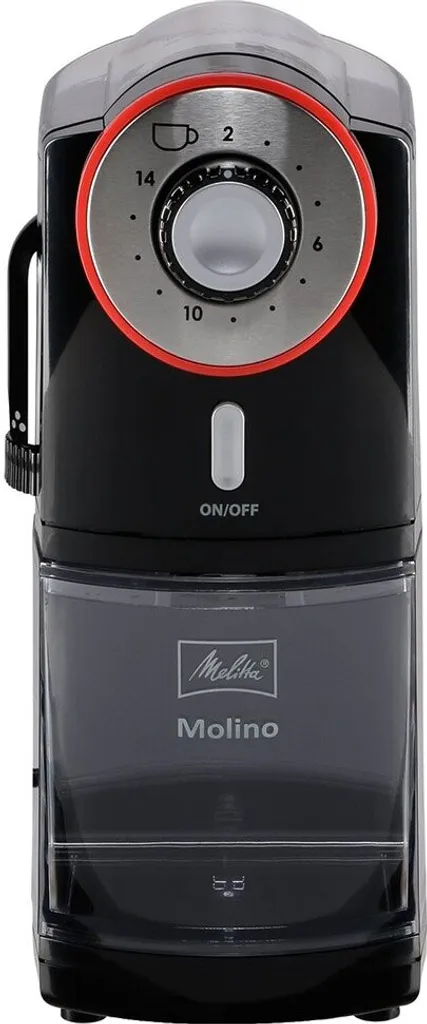 Melitta moulin à café électrique à disques en acier noir 100W