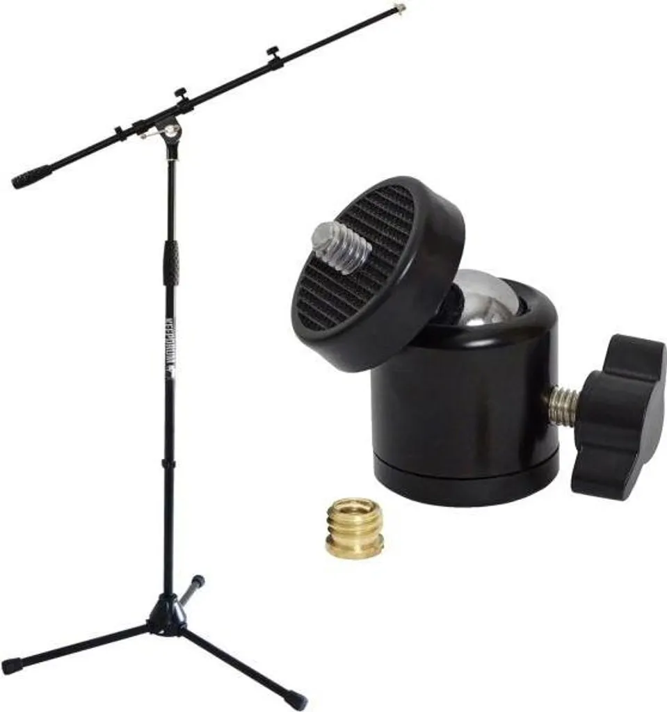 Keepdrum Asta Microfono con Snodo Sferico - Precisione Studio