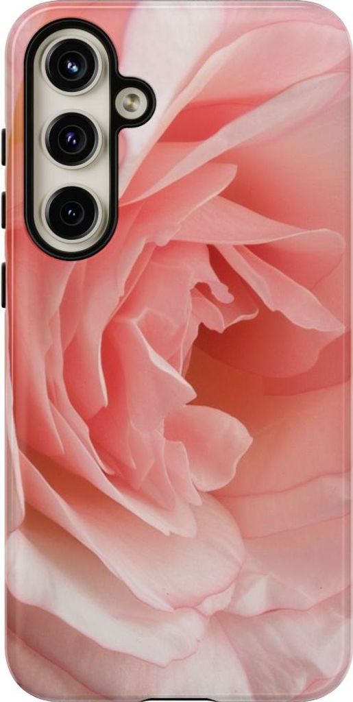 Zarte Rosenblüte in Nahaufnahme – Hülle Kompatibel mit Samsung Galaxy S24 Plus