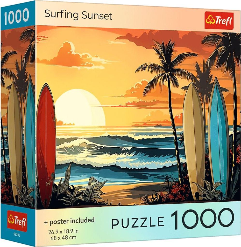 TREFL Puzzle Surfoven at Sunset 1000 dlc